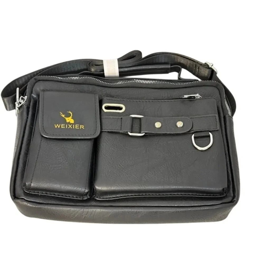 Weixier Men's Shoulder Bag Crossbody Messenger Briefcase Style Tote